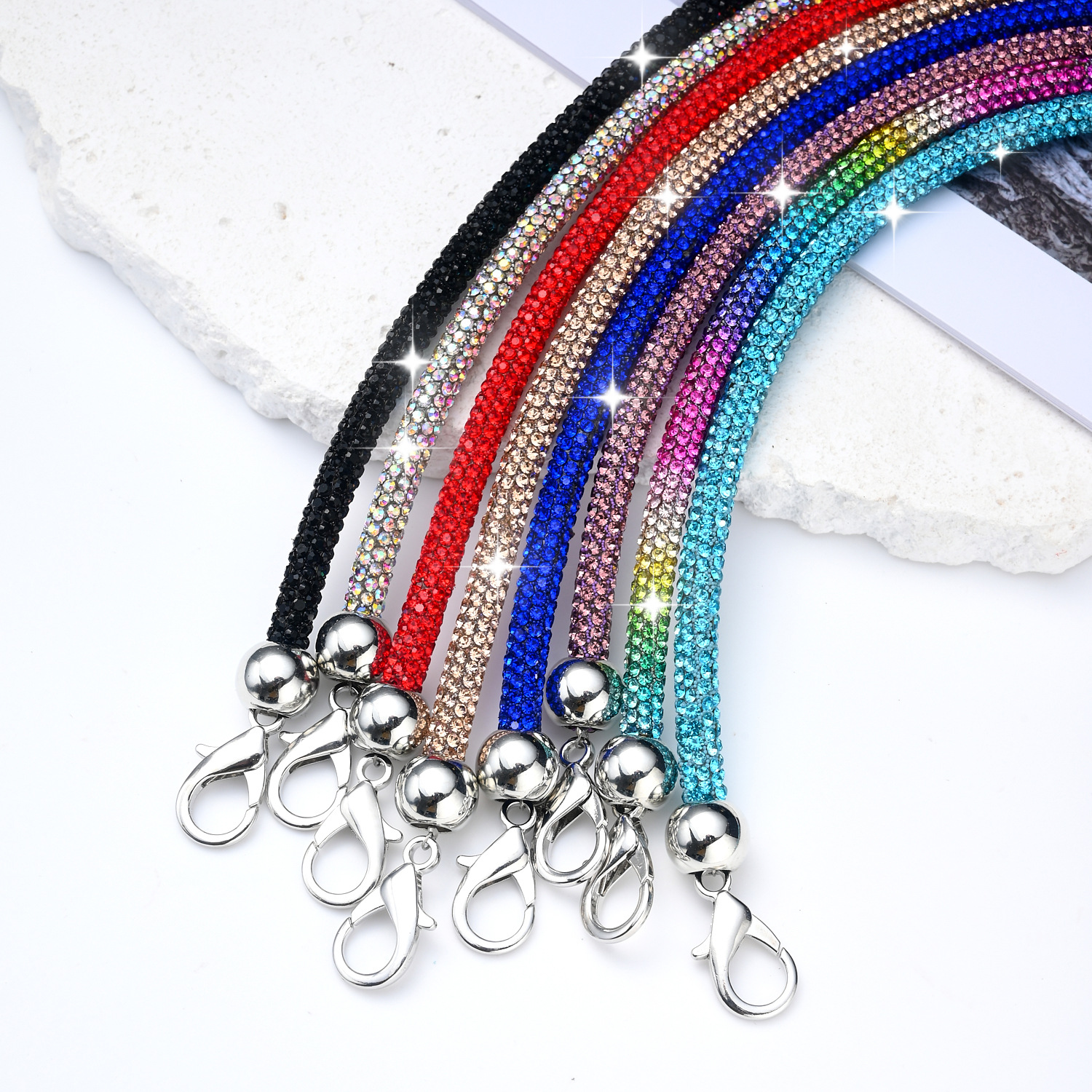 Phone chain full rhinestone phone lanyard bag chain rhinestone lanyard bracelet
