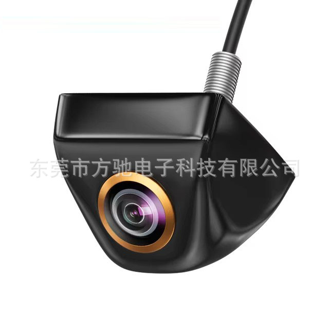 Black AHD car camera reversing image HD wide angle night vision 1080P fisheye rear view external mount