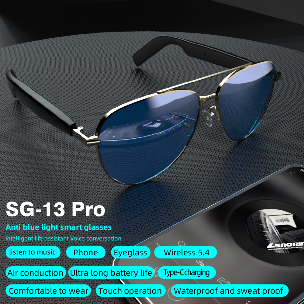 New product music calls navigation UV protection gradient sunglasses AI glasses