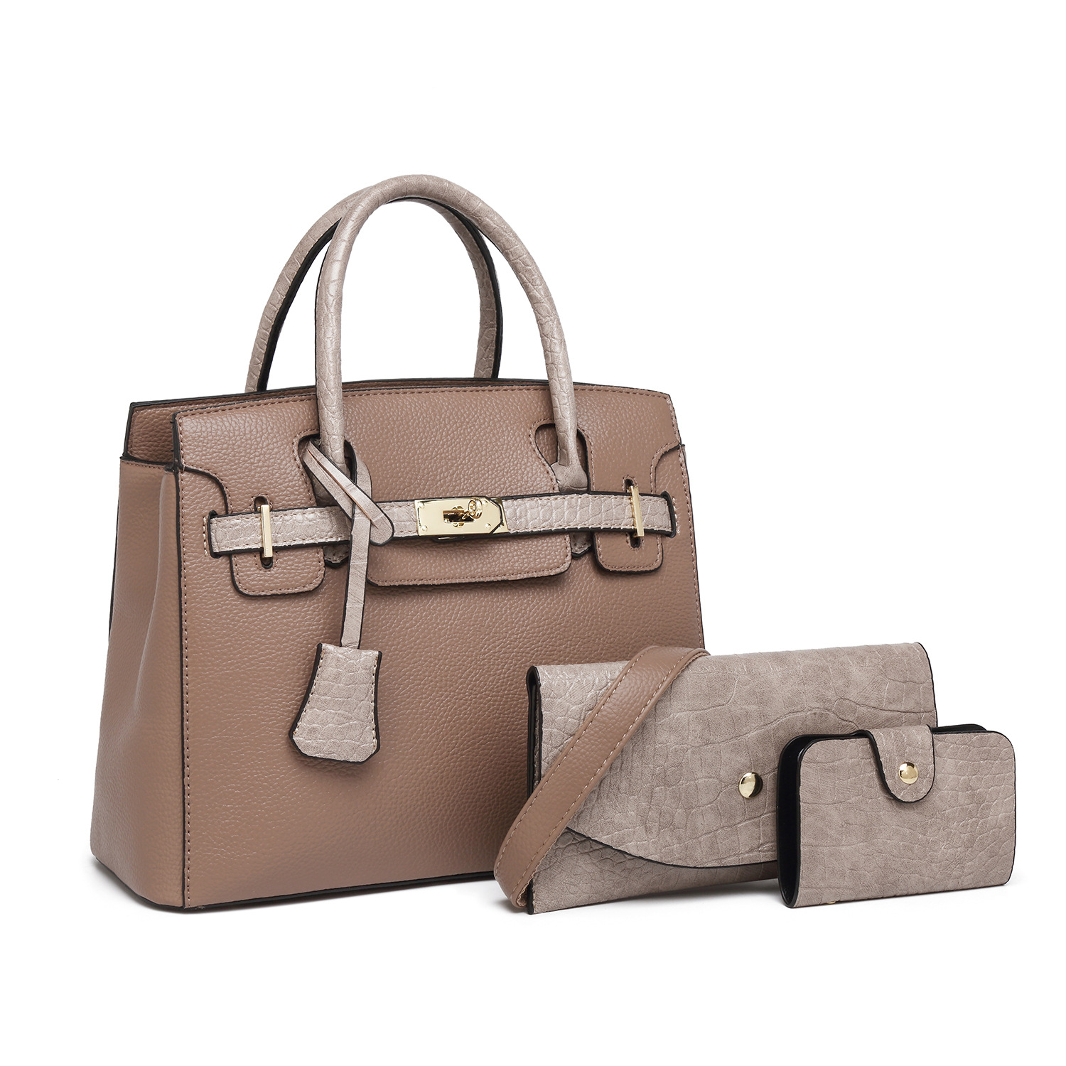 2026 new women's shoulder crossbody bag three-piece set