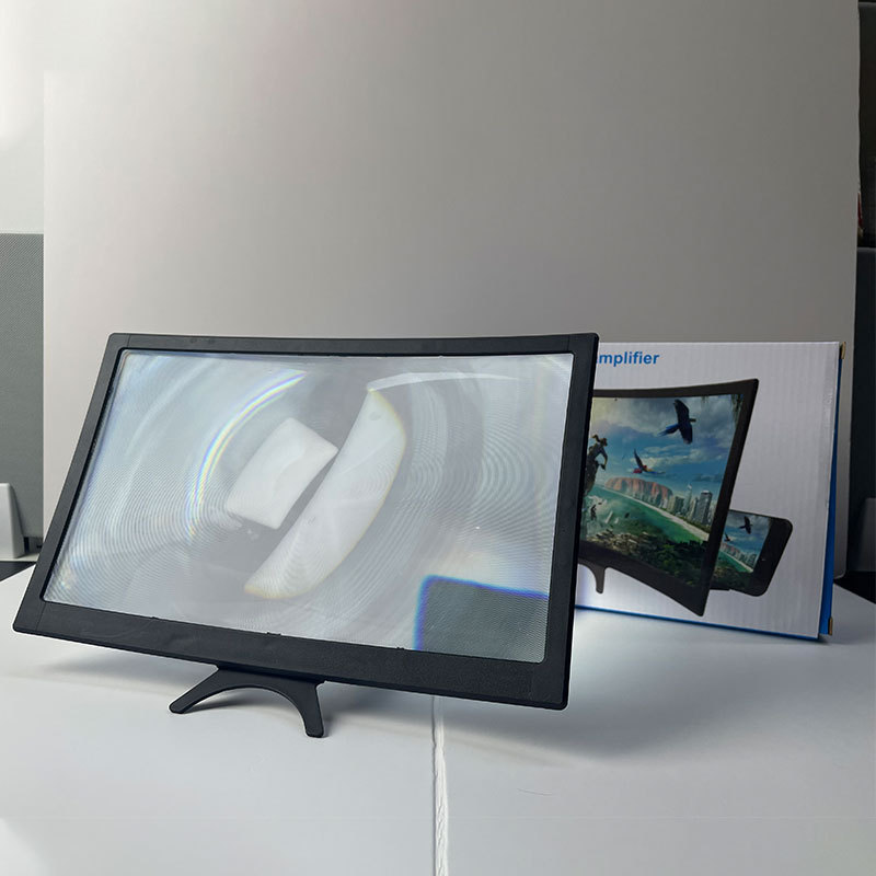Custom Label L6 Curved Screen Amplifier 12-inch Phone Amplifier Ultra Clear Magnifier Lazy Bracket