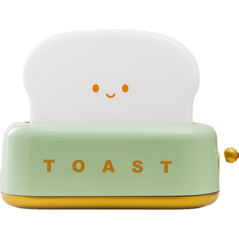 Bread machine night light LED warm light bedroom bedside USB rechargeable dimming lighting desk lamp timing sleep companion lamp