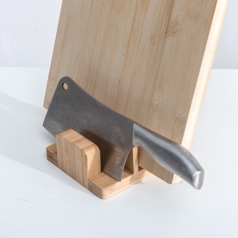 Cutting board rack kitchen chopping block holder knife rack household storage rack bamboo countertop bowl plate pot lid rack