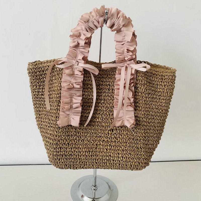 Laizhou paper rope woven bag, simple handmade woven women's bag