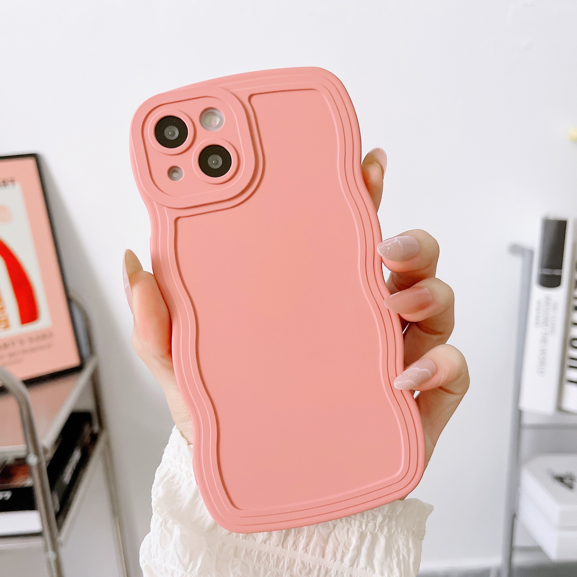 Applicable for OPPO Reno9 Phone Case New Big Wave Realme 10 Full Wrap Anti-Fall DIY Protective Case