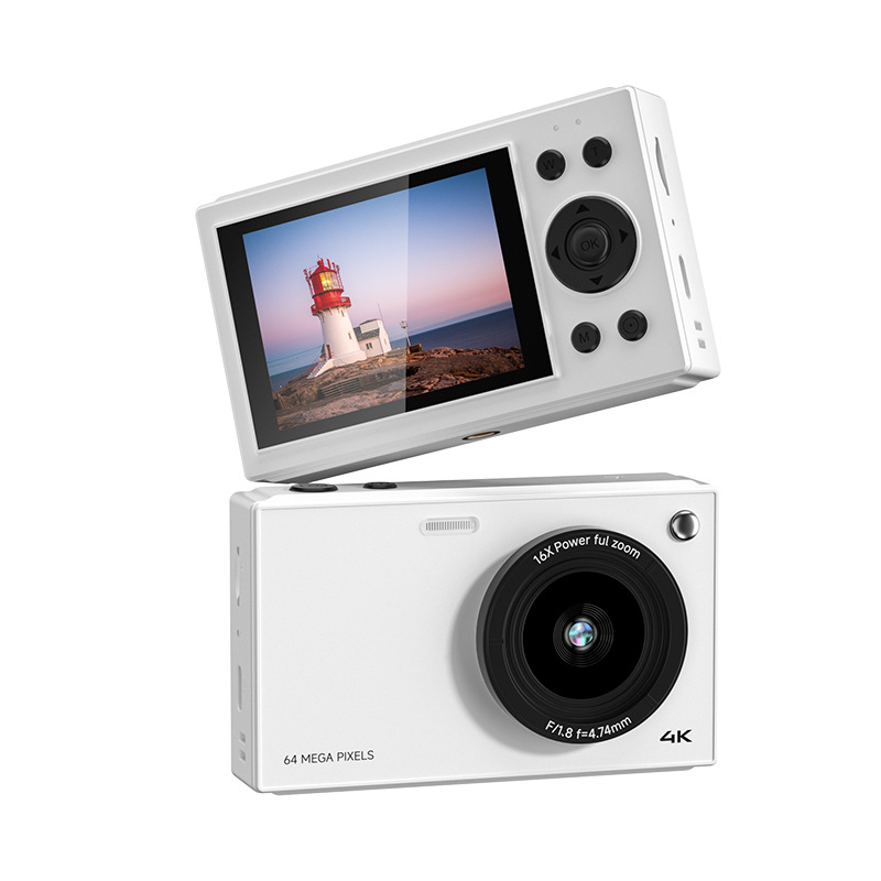 64MP CCD Camera 4K Video HD Card Camera 16x Zoom 20+ Filters 2.8 Inch