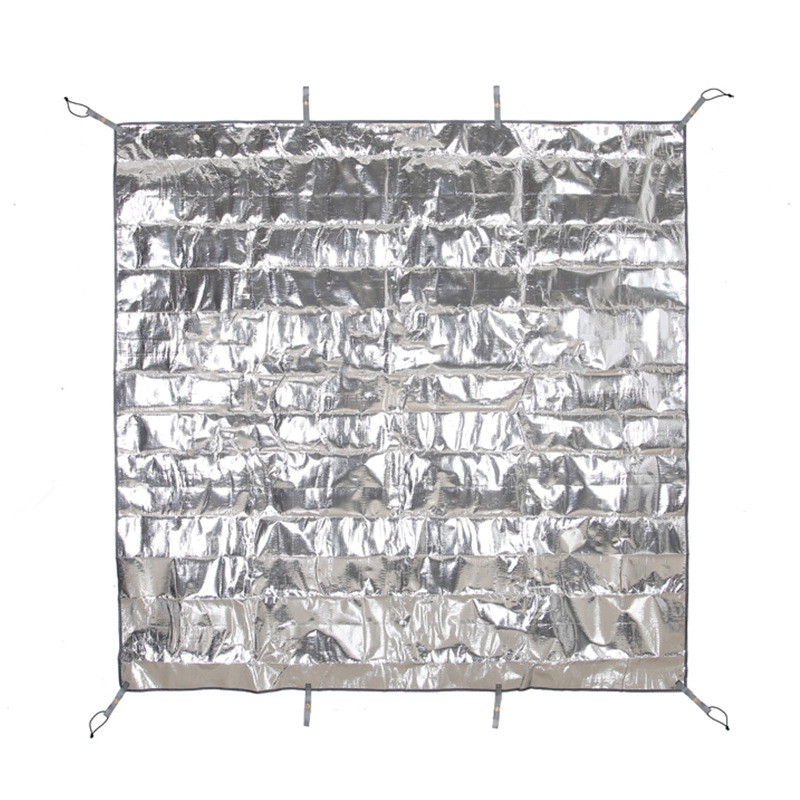 AYXSEE Thickened PE Aluminum Foil Picnic Mat Tent Mat Ground Cloth Double-Sided Aluminum Film Beach Camping Portable Ground Sheet
