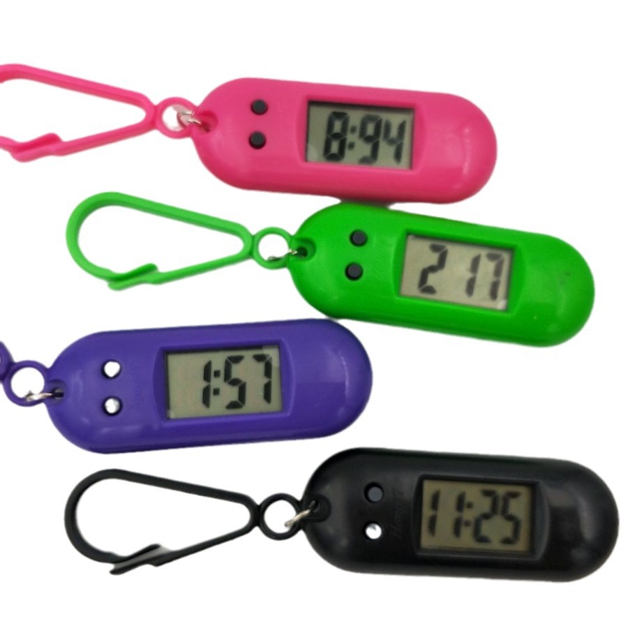 Small student keychain watch promotion backpack oval electronic watch hanging watch timepiece