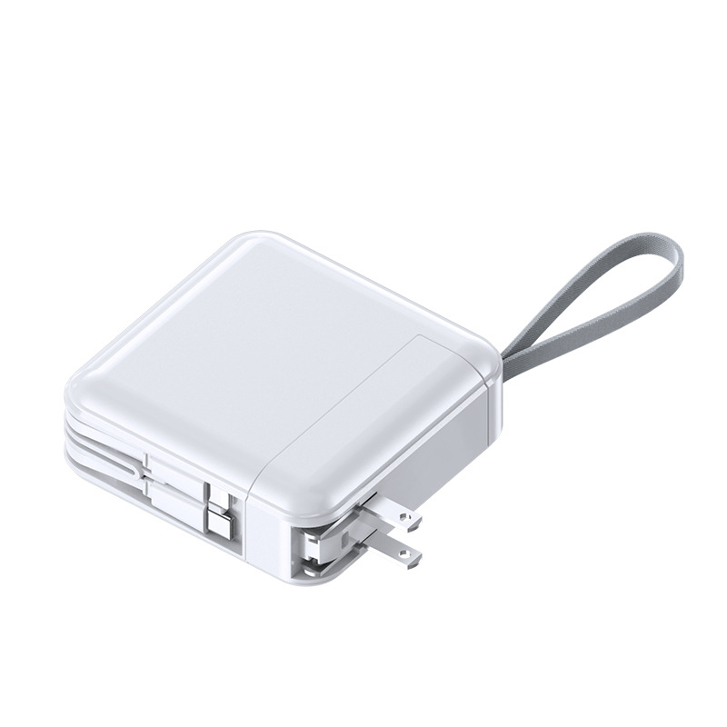 Fast charging AC charger plug power bank 10,000/20,000 mAh PD cable mobile power supply