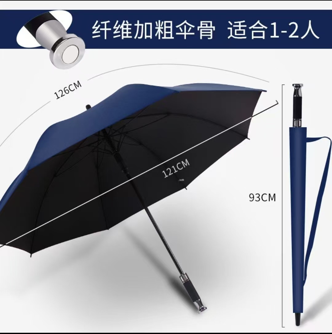 Ten-Rib Window Breaker Fully Automatic Folding Car Umbrella Men Automatic Black Glue Sunscreen Sun and Rain Dual-Use Umbrella Printable Logo