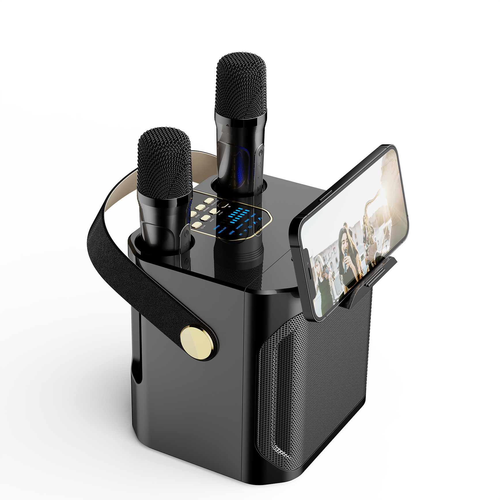 S882 Outdoor K歌 Bluetooth Speaker Loud Home K歌 Dual Microphone with Microphone K歌 All-in-One Speaker