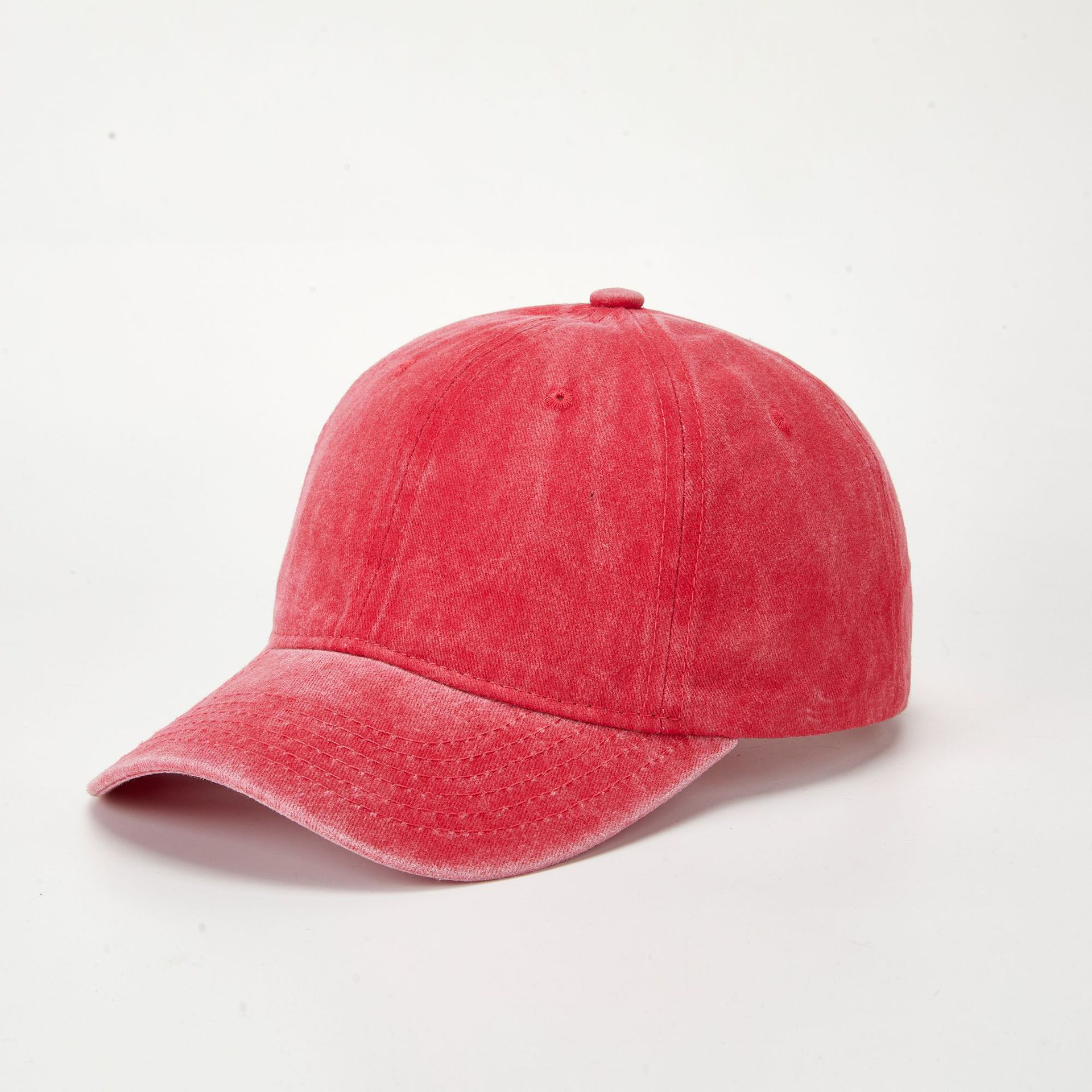 Washed Baseball Cap Coated Distressed Solid Blank Visor Cap Hat for Women