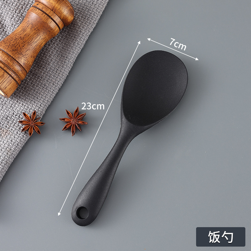 Silicone kitchen utensil set, pot shovel five-piece set, spatula, kitchen slotted spoon, rice spoon, non-stick pan silicone spatula, frying spatula, soup spoon
