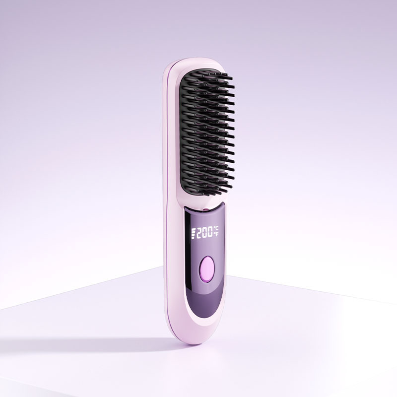 Wireless straightening comb negative ion straightener straightening and curling clip portable non-damaging straightening clip