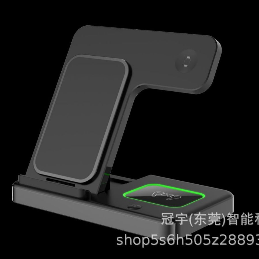 Foldable three-in-one wireless charger for Apple phone watch phone earphone wireless fast charging