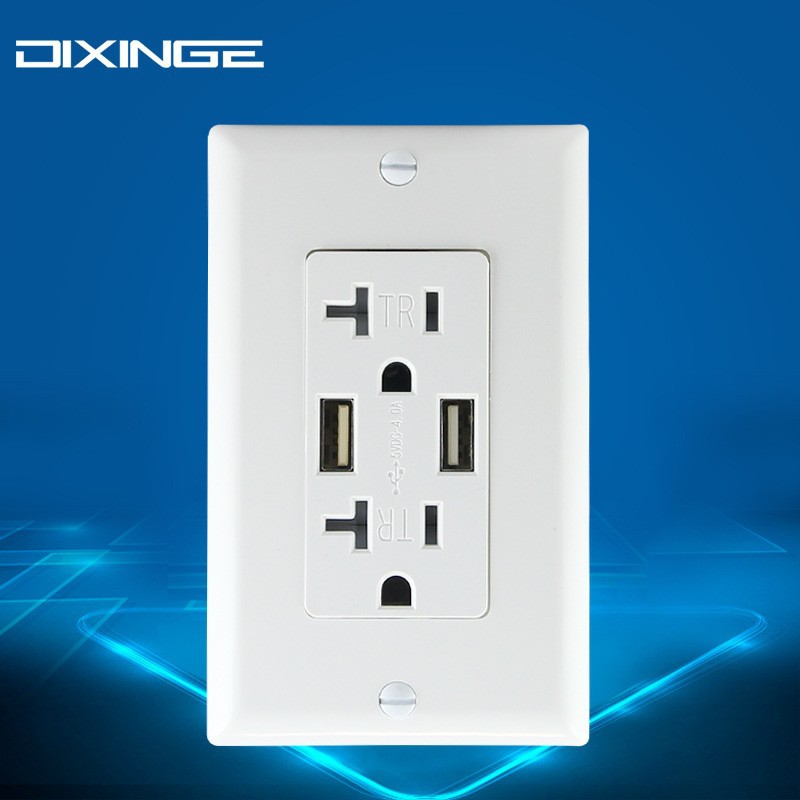 American standard socket North America 115*70mm panel American dual NEMA American standard power socket US wall switch