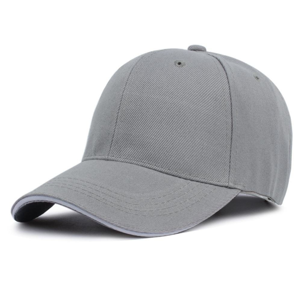 Hat Sandwich Lined Baseball Cap Solid Blank Visor Cap Work Hat Advertising Hat Heat Transfer Printing Cross