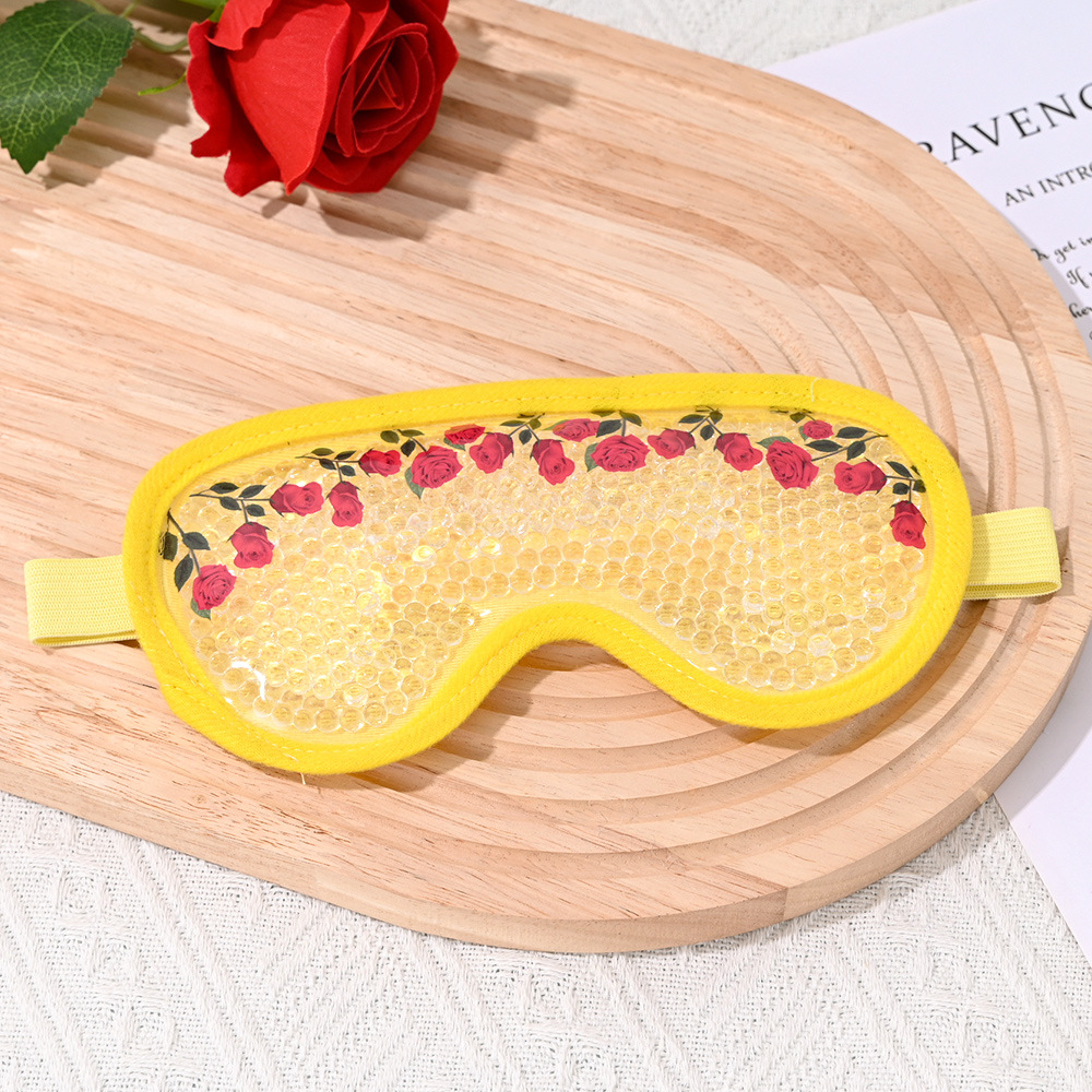 PVC gel bead ice compress eye mask, colorful adjustable elastic, cold and hot compress cooling ultra-soft eye care ice feeling