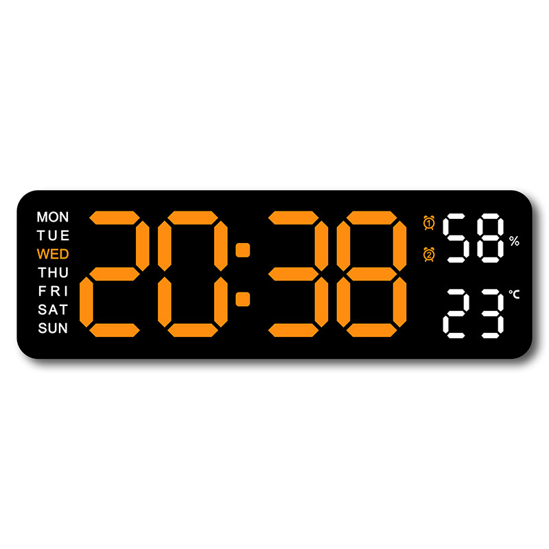5503 Electronic Clock Simple Multifunctional Rectangle Large Font Alarm Clock Hanging or Standing