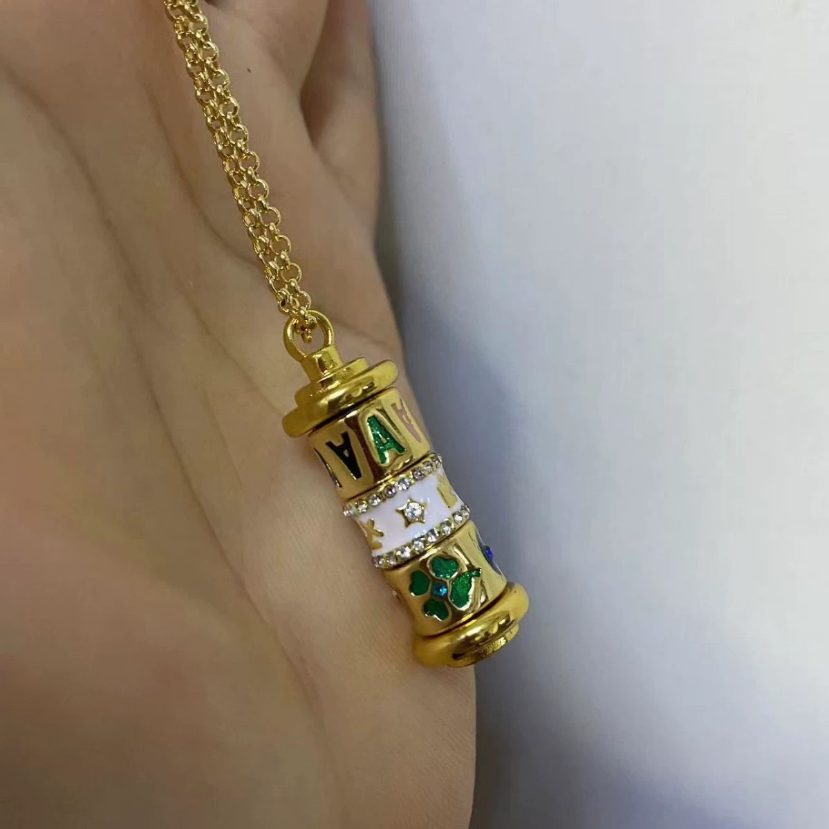 Independent Station Enamel Colorful Letter Constellation Combination Clavicle Chain DIY Pendant