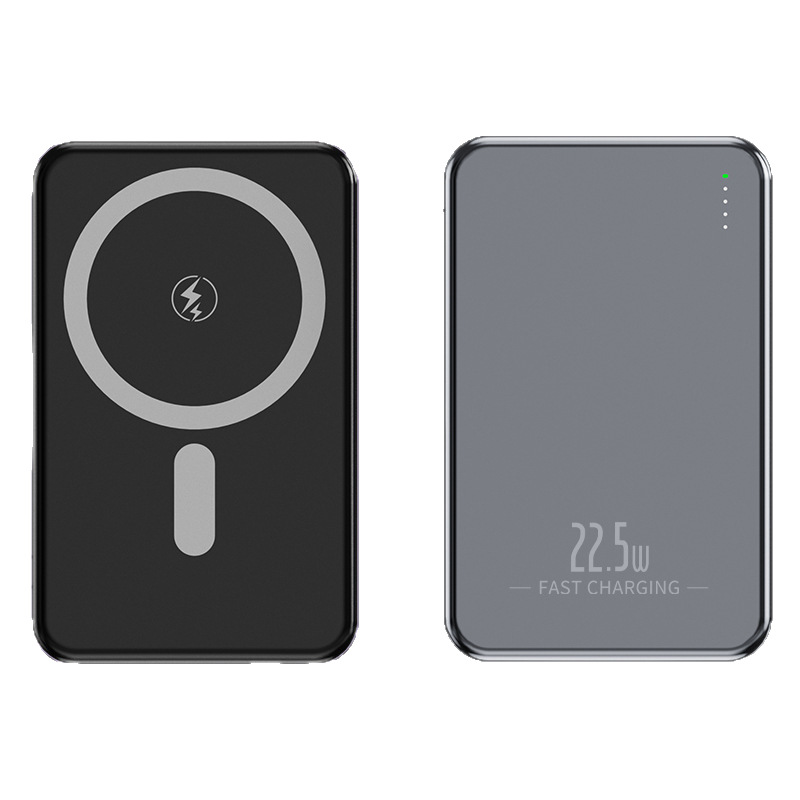 Ultra-Thin Aluminum Alloy New PD Fast Charging Magnetic Wireless Charging 10000mAh Power Bank Mini Mobile Power Supply
