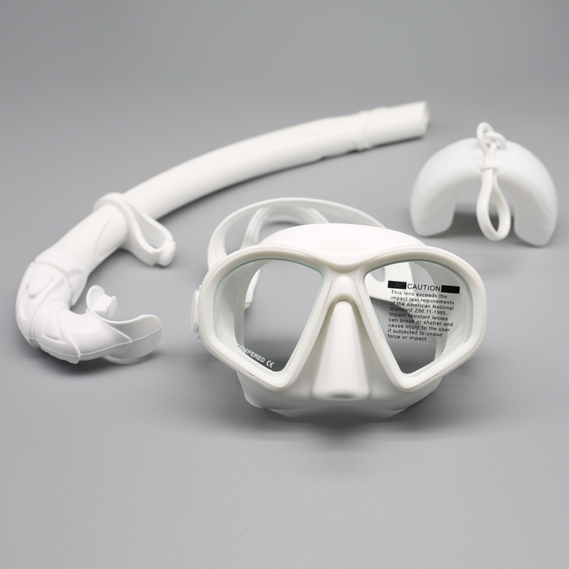 JUNHAIINS low-volume free diving mask tempered glass snorkeling mask with bracket diving goggles