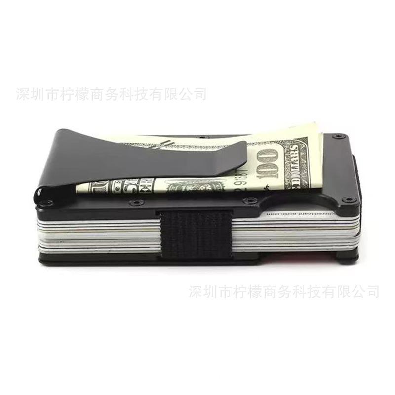 Exclusive Aluminum Alloy Metal Wallet RFID Anti-theft Card Holder Card Sleeve Ultra-thin Metal Money Clip