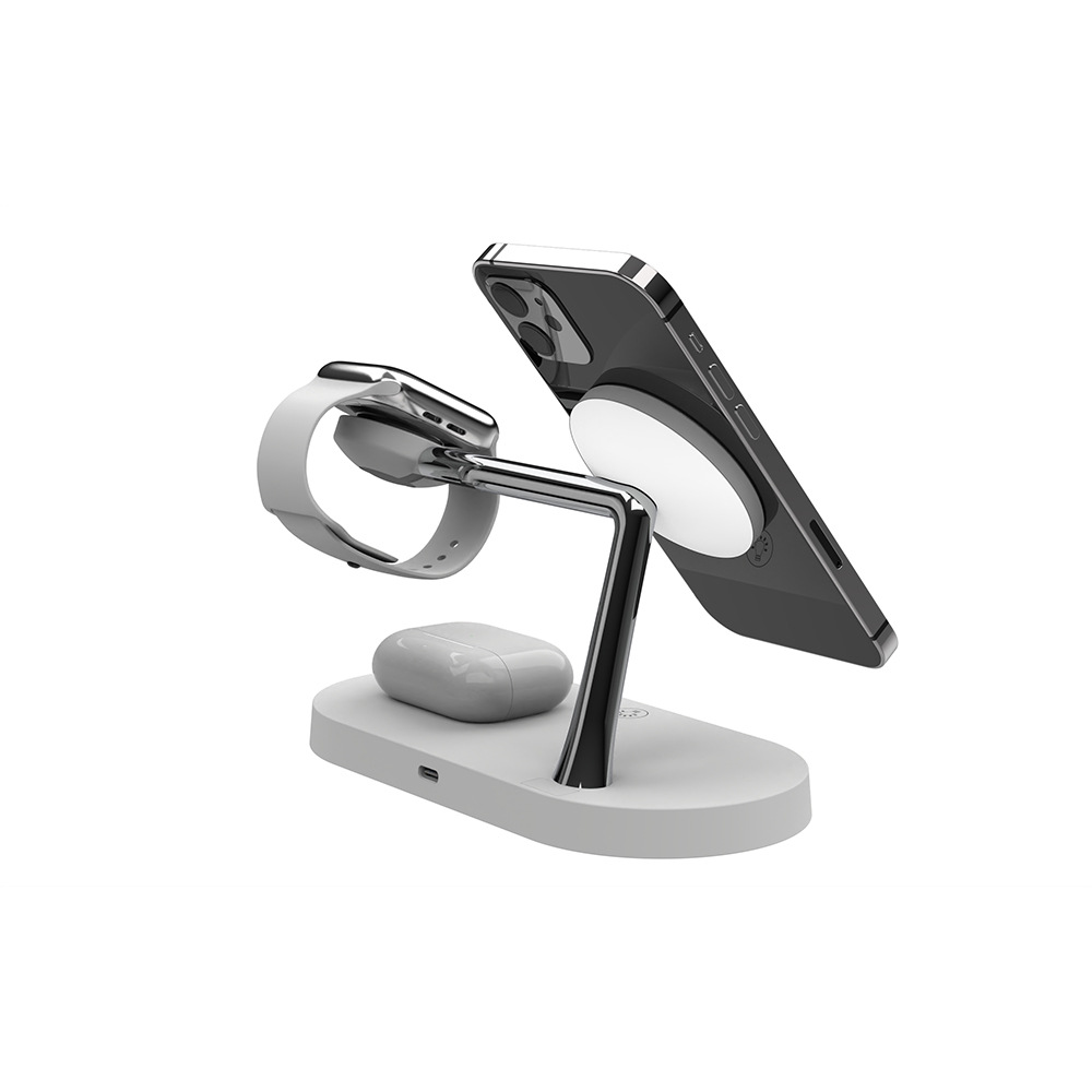 New magnetic 3-in-1 15W smart charging stand compatible Apple phone earphone fast charging