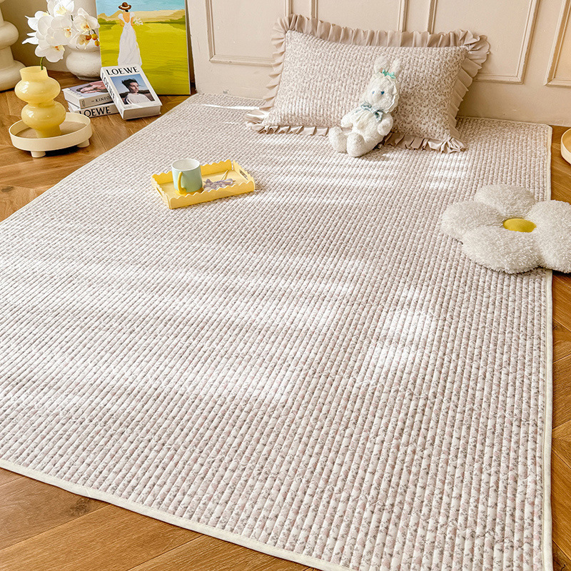 Cotton crawling mat protective pad machine washable fabric children crawling mat protective cover baby crawling mat anti-slip