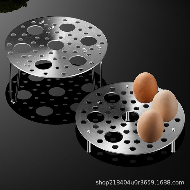 Thickened stainless steel steaming rack household egg steaming multi-function water steaming rack high and low feet pot rack steamer grid steamer basket steamer