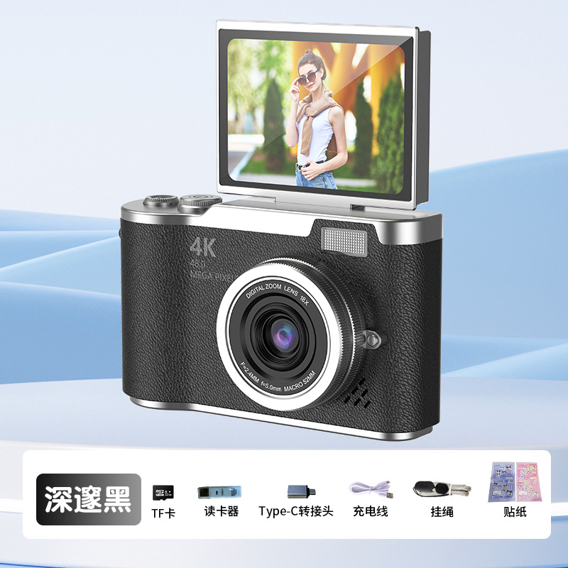 LK07-黑色+128G内存卡+读卡器+转接头