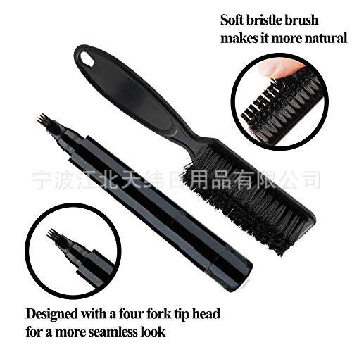Four-Prong Beard Pen Mustache Pen Filling Pen Beard Brush Own Formula (New Mold Won't Dry Ink