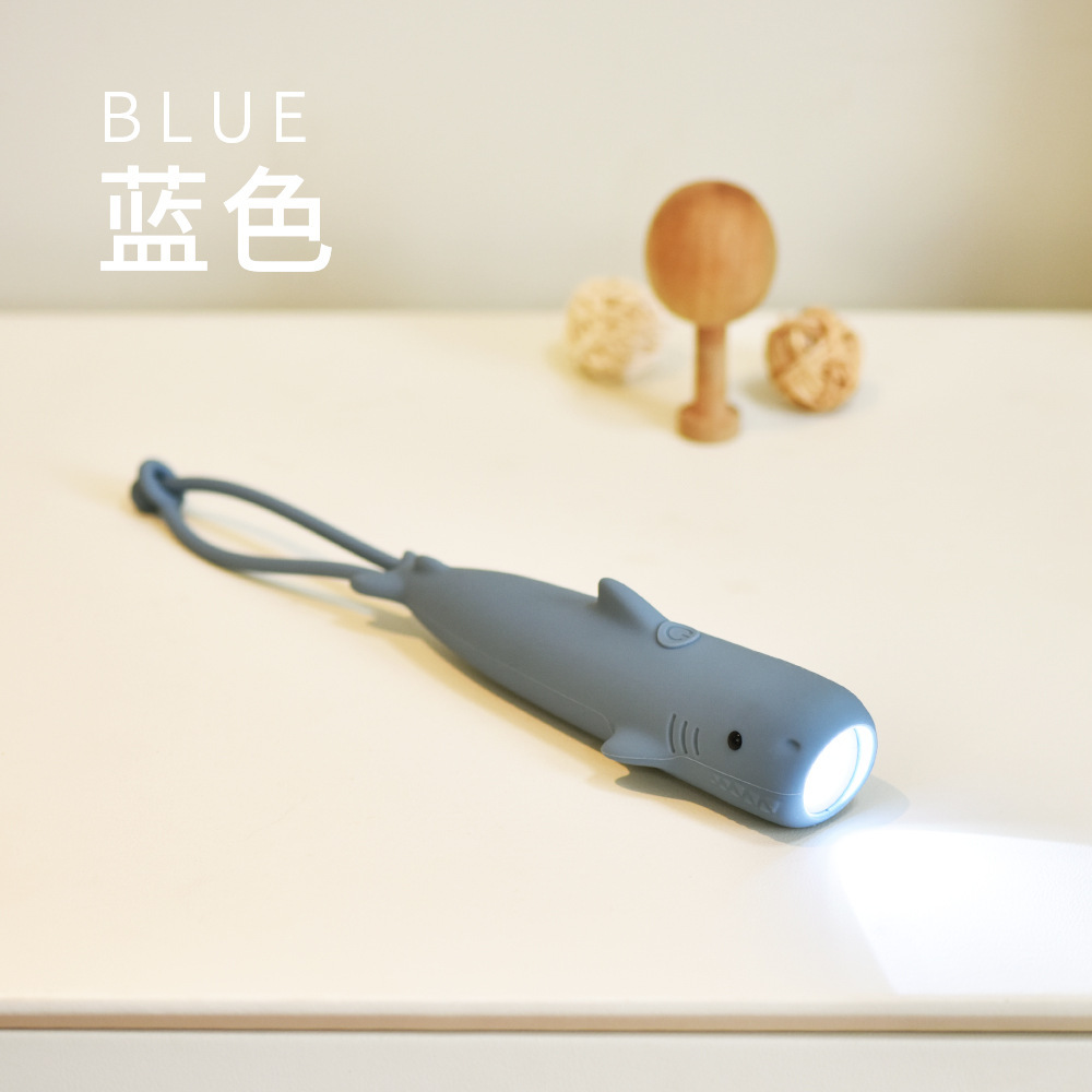 Animal Silicone Flashlight USB Charging Portable Children's Cartoon Cute Shape Two-Gear Handheld Light