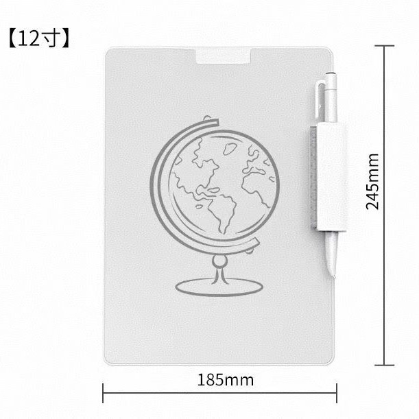 Partial erase student children's magnetic whiteboard writing board durable dust-free inkless drawing board