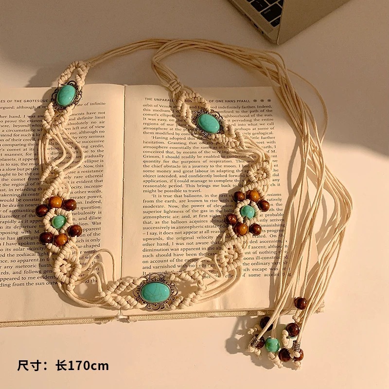 Bohemian ethnic style butterfly belt for women dress waist decoration waist chain accessory
