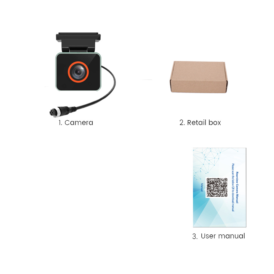 Truck reversing camera serial coaxial vehicle monitoring harvester image bus AHD1080P USB