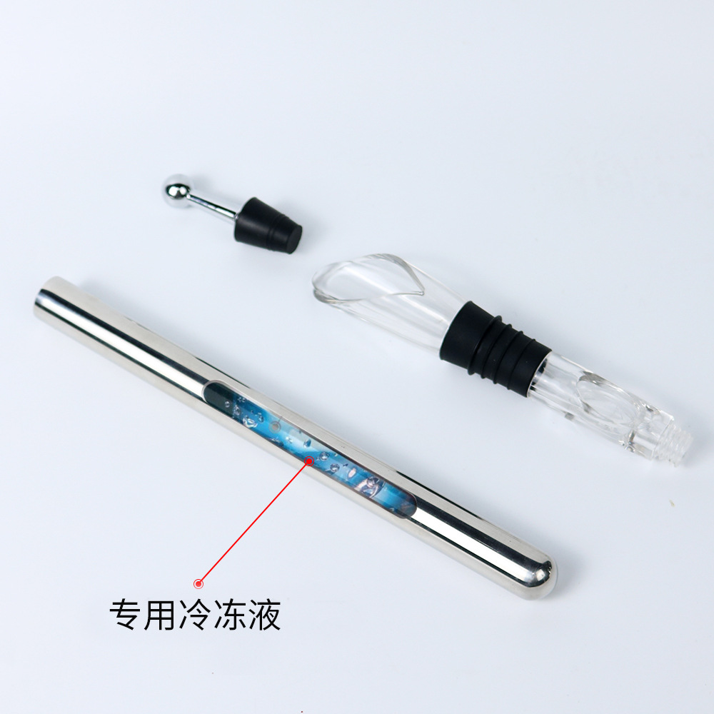 Quick Chill Red Wine Ice Stick 304 Stainless Steel Wine Cooler Red Wine Beer Portable Ice Stick