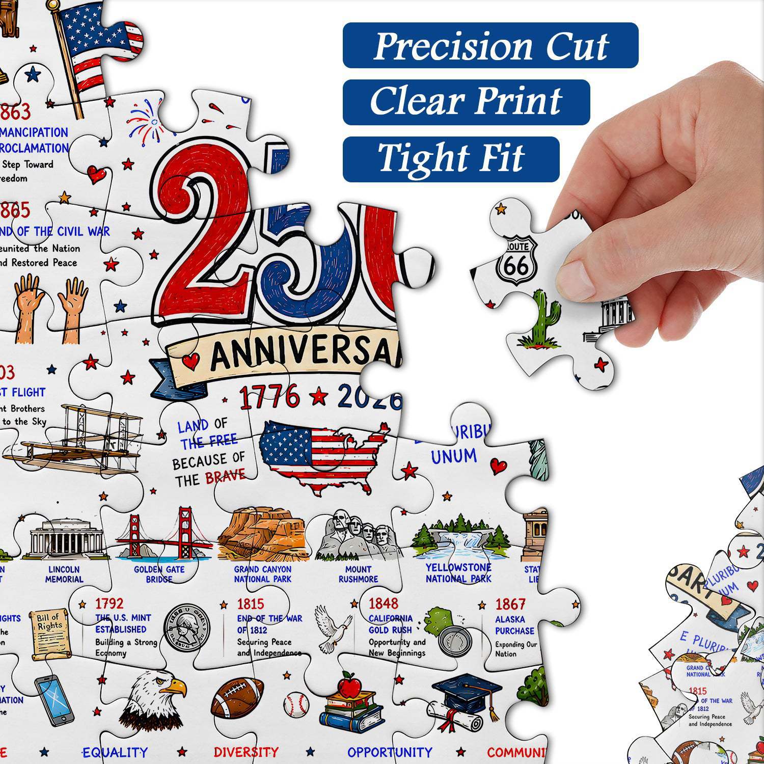 New Patriotic America Jigsaw Puzzle 1000 Pieces Patriotic Puzzle