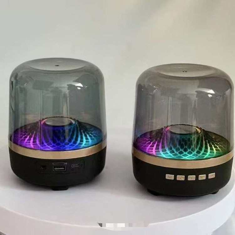 Bluetooth Speaker Home Wireless Glaze RGB Lighting Portable Desktop Small Subwoofer Audio