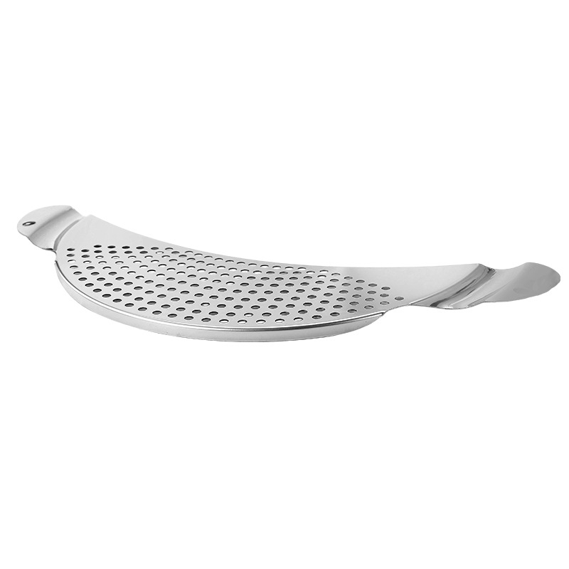 Stainless steel kitchen drainer fruit and vegetable strainer slag barrier pot edge filter baffle kitchen tool