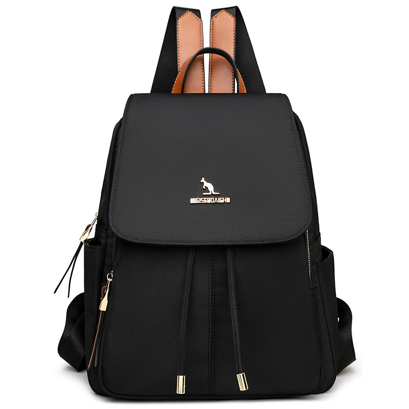 2025 new nylon double-shoulder bag women's casual business commuting women's backpack simple backpack