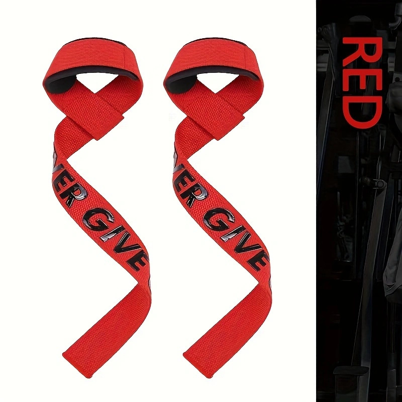 Pair of fitness wrist straps, strength training weightlifting gear, bench press pull-up grip strap, anti-slip wrist grip