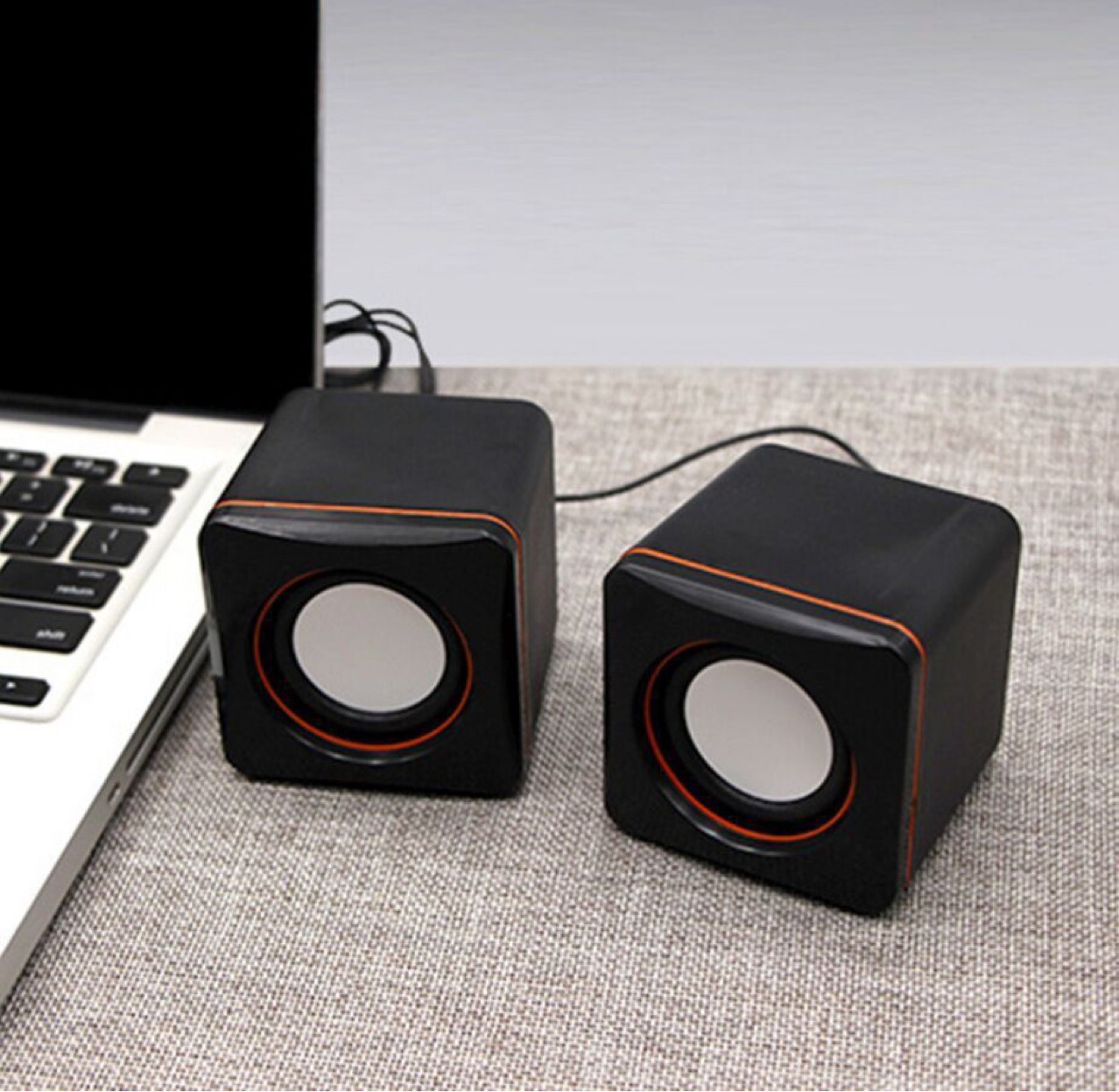 Computer square speaker desktop computer notebook gift desktop multimedia mini portable wired speaker