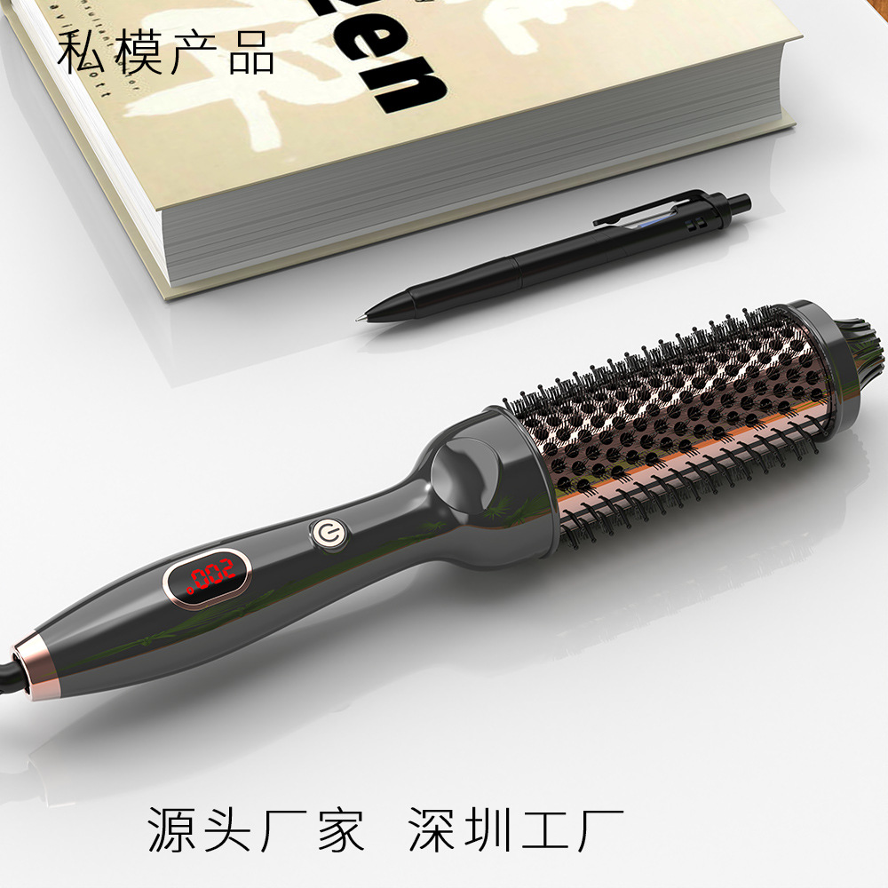 Roller Brush Electric Comb Electric Heat Comb Fluffy Curling Iron Curl Comb Inner Buckle Curling Iron Multifunctional USB Charging