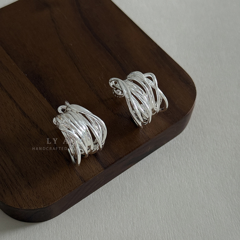 C-Shaped Small Metal Heavy Craft 2026 New Ear Hoops