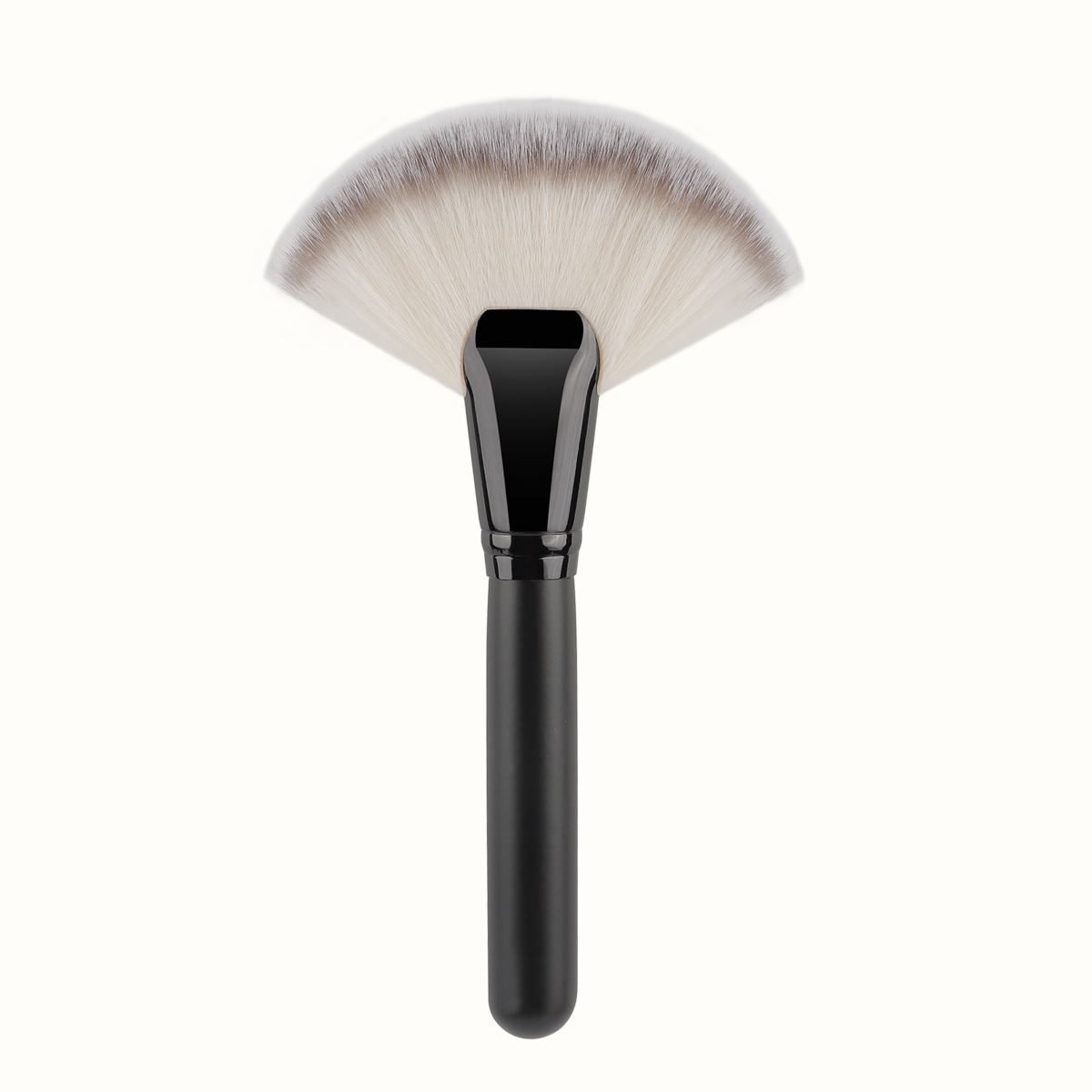 New Single Large Fan Brush Highlighter Brush Excess Powder Brush Face Highlight Brush Soft Bristle Fire Shape Cosmetic Tool