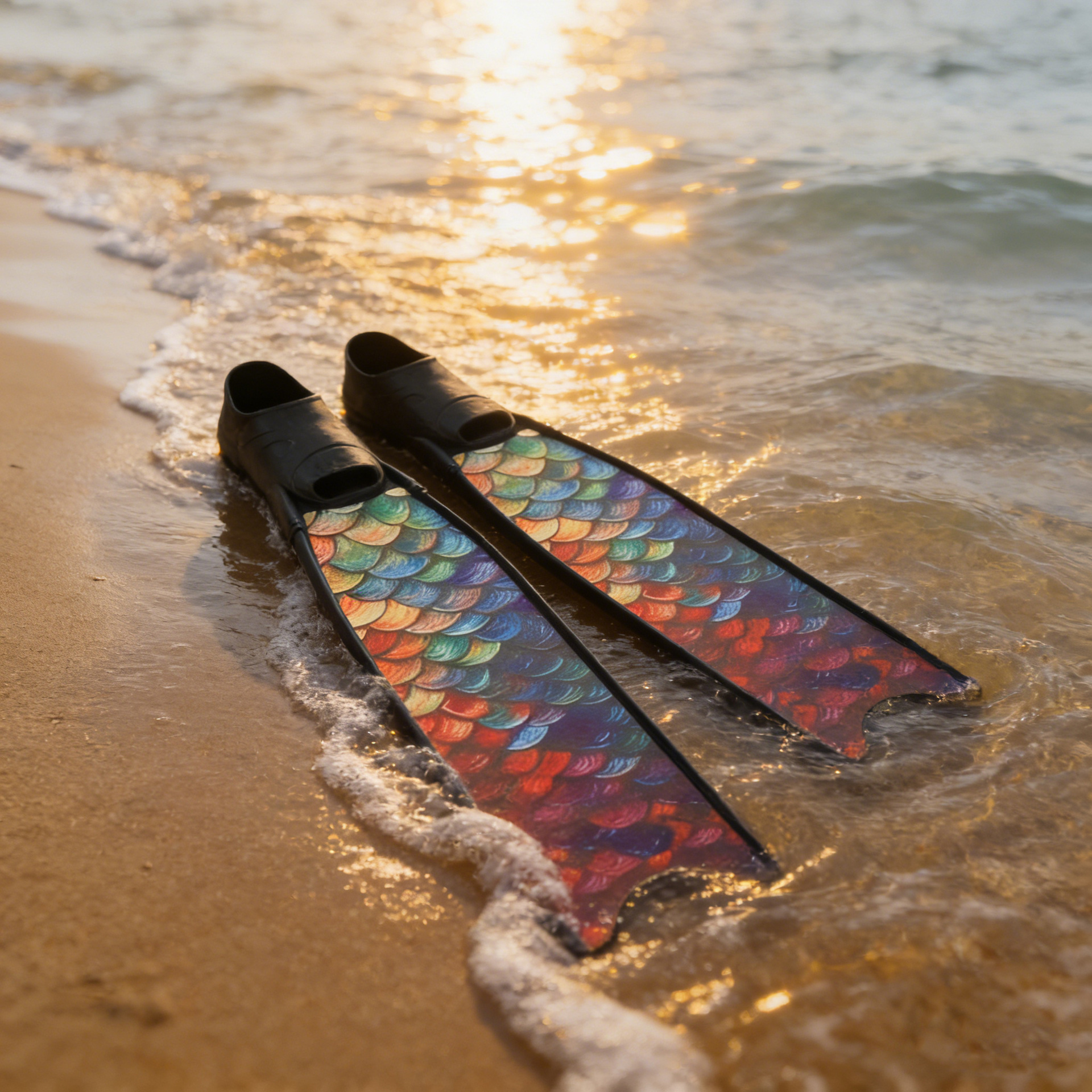 Junhaiyinsi free diving fins fiberglass long swim fins for men and women professional coated long fins