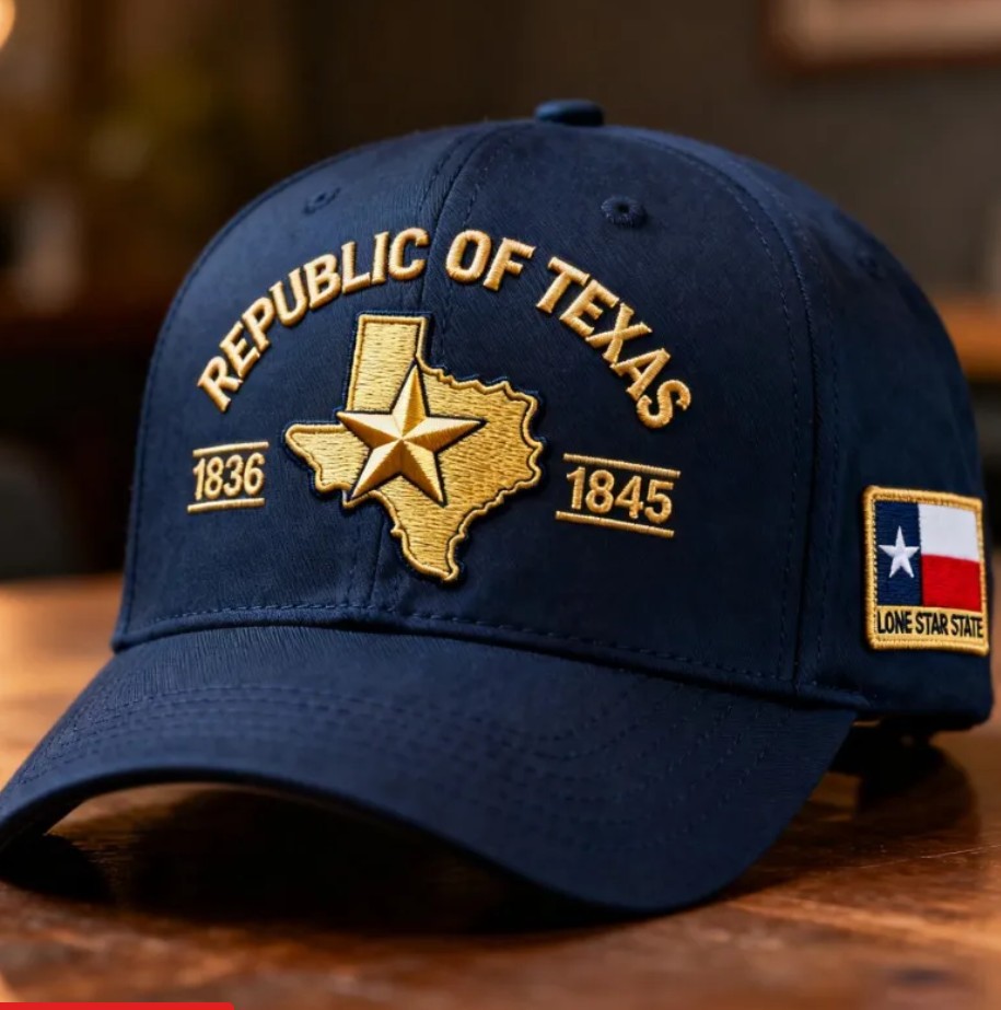 Embroidered US Texas Theme Baseball Cap US 250th Anniversary Hat