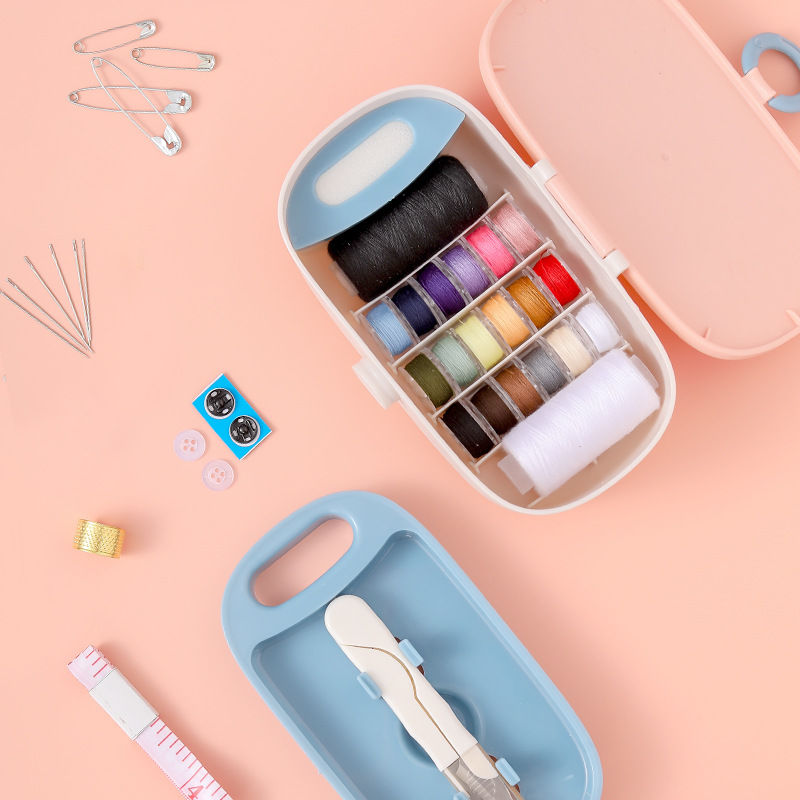 Sewing needle storage box household hand sewing multifunctional portable sewing box sewing kit sewing clothes tool threader