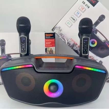 SD219 Wireless Bluetooth Speaker Handheld Microphone Duet Home K-Song Machine All-in-One Taiwan SDRD